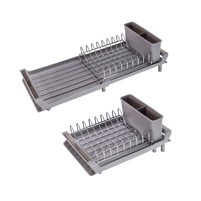 Escurridor de Platos Extensible Pequeño Color Gris