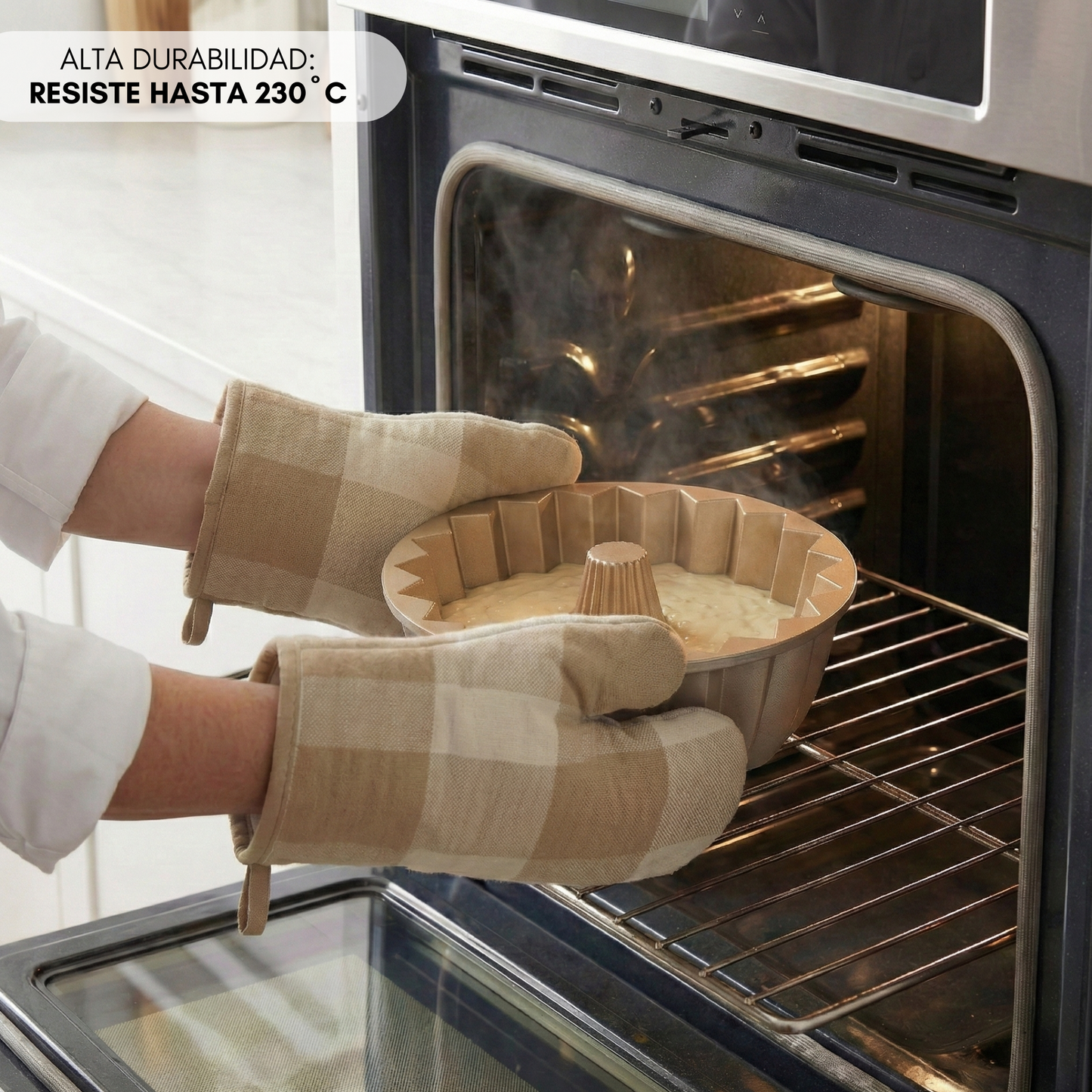 NEW ARRIVAL Molde GLEAM, bizcocho y tarta para horno, doble capa antiadherente, aluminio fundido de larga vida, cocción uniforme, Ø24 cm, 2.5 L