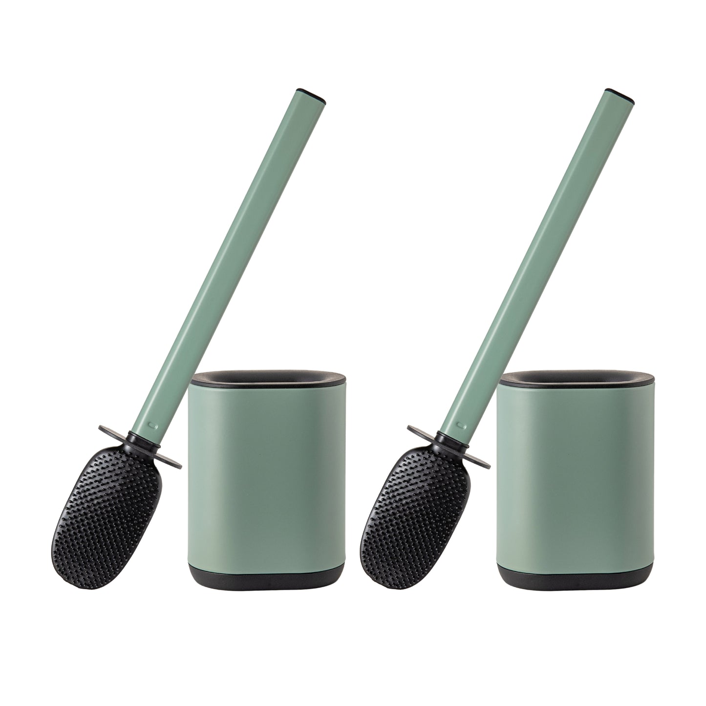 Set of 2 Toilet Brushes (Sage Green)