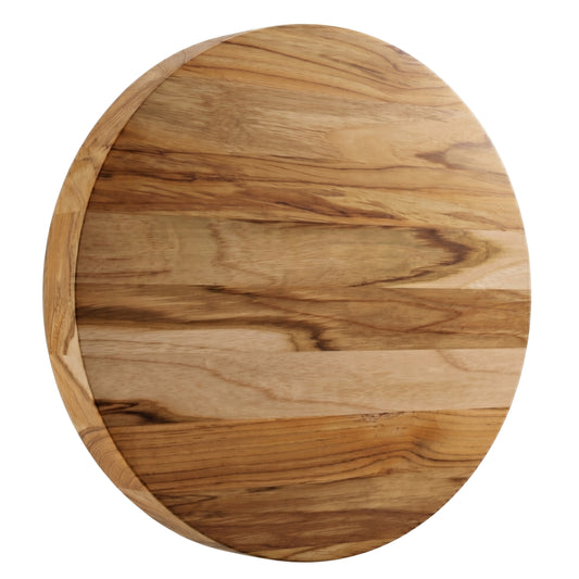 Pannello Circolare in Legno Naturale di Teak Diametro 38 cm