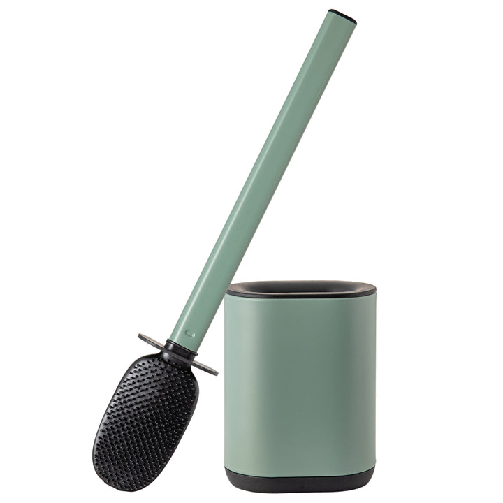 Escobilla de Baño en Acero Inoxidable, Color Sage Green