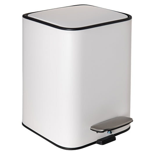 Treteimer fürs Bad mit Soft-Close in Cloud White