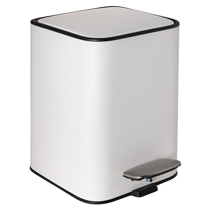 Papelera de Baño de 3L con Pedal, Color Cloud White