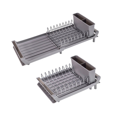 Escurridor de Platos Extensible Pequeño Color Gris