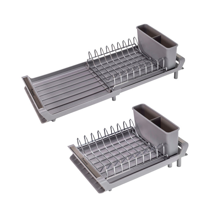 Escurridor de Platos Extensible Pequeño Color Gris