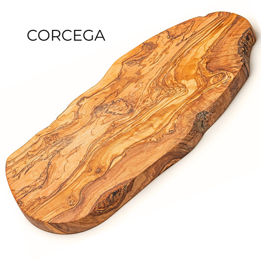 Tabla de Cortar y Servir en Madera de Olivo Natural CORCEGA 39x18 cm