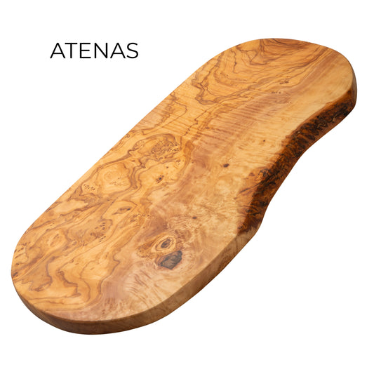 Tabla de Cortar y Servir en Madera de Olivo Natural ATENAS 43×21 cm