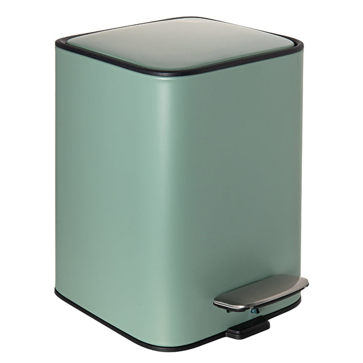 Papelera de Baño de 3L con Pedal, Color Sage Green