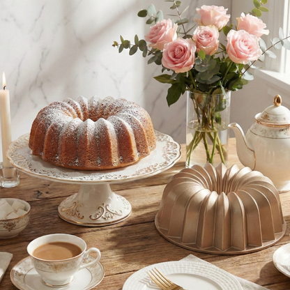 NEW ARRIVAL Molde GLEAM, bizcocho y tarta para horno, doble capa antiadherente, aluminio fundido de larga vida, cocción uniforme, Ø24 cm, 2.5 L