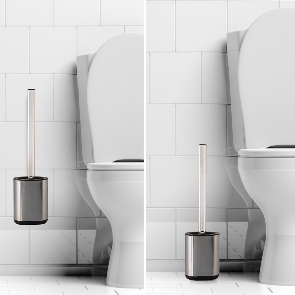 Stainless Steel Toilet Brush, Colour Silver
