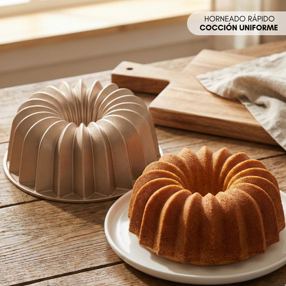 NEW ARRIVAL Molde GLEAM, bizcocho y tarta para horno, doble capa antiadherente, aluminio fundido de larga vida, cocción uniforme, Ø24 cm, 2.5 L