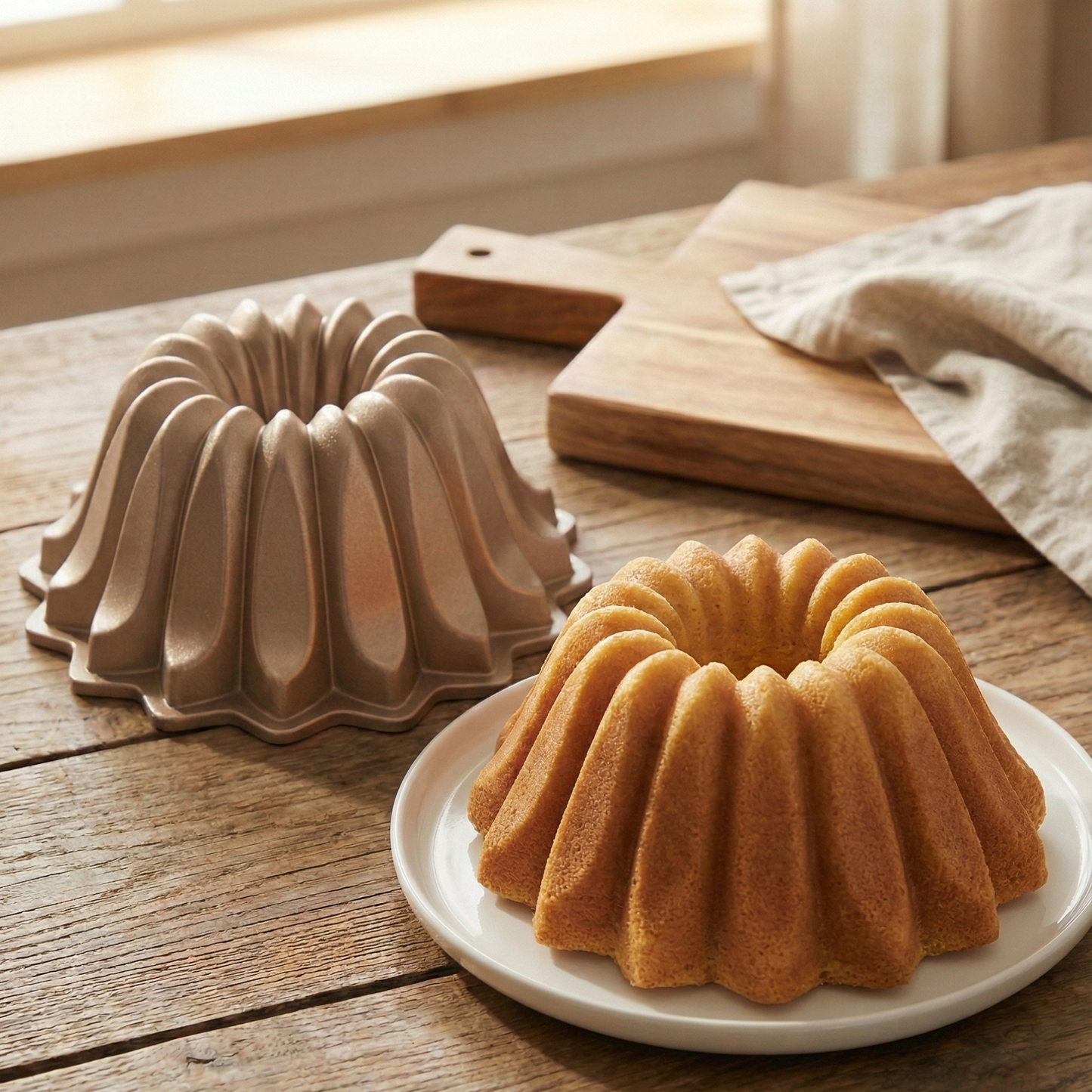 NEW ARRIVAL Molde FLARE, bizcocho y tarta para horno, doble capa antiadherente, aluminio fundido de larga vida, cocción uniforme, Ø24 cm, 2.5 L