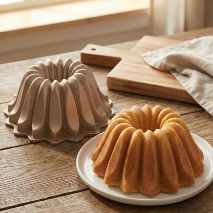 NEW ARRIVAL Molde FLARE, bizcocho y tarta para horno, doble capa antiadherente, aluminio fundido de larga vida, cocción uniforme, Ø24 cm, 2.5 L