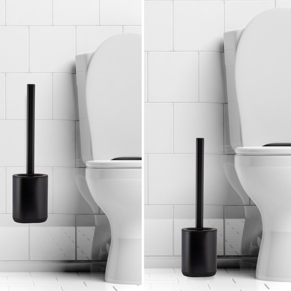 Piaçaba em aço inoxidável, cor Onyx Black