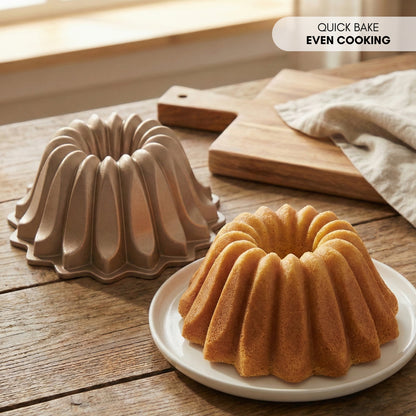 NEW ARRIVAL FLARE Cake & Tart Mold, cast aluminum with double non-stick coating, long-lasting, even baking, Ø24 cm, 2.5 L