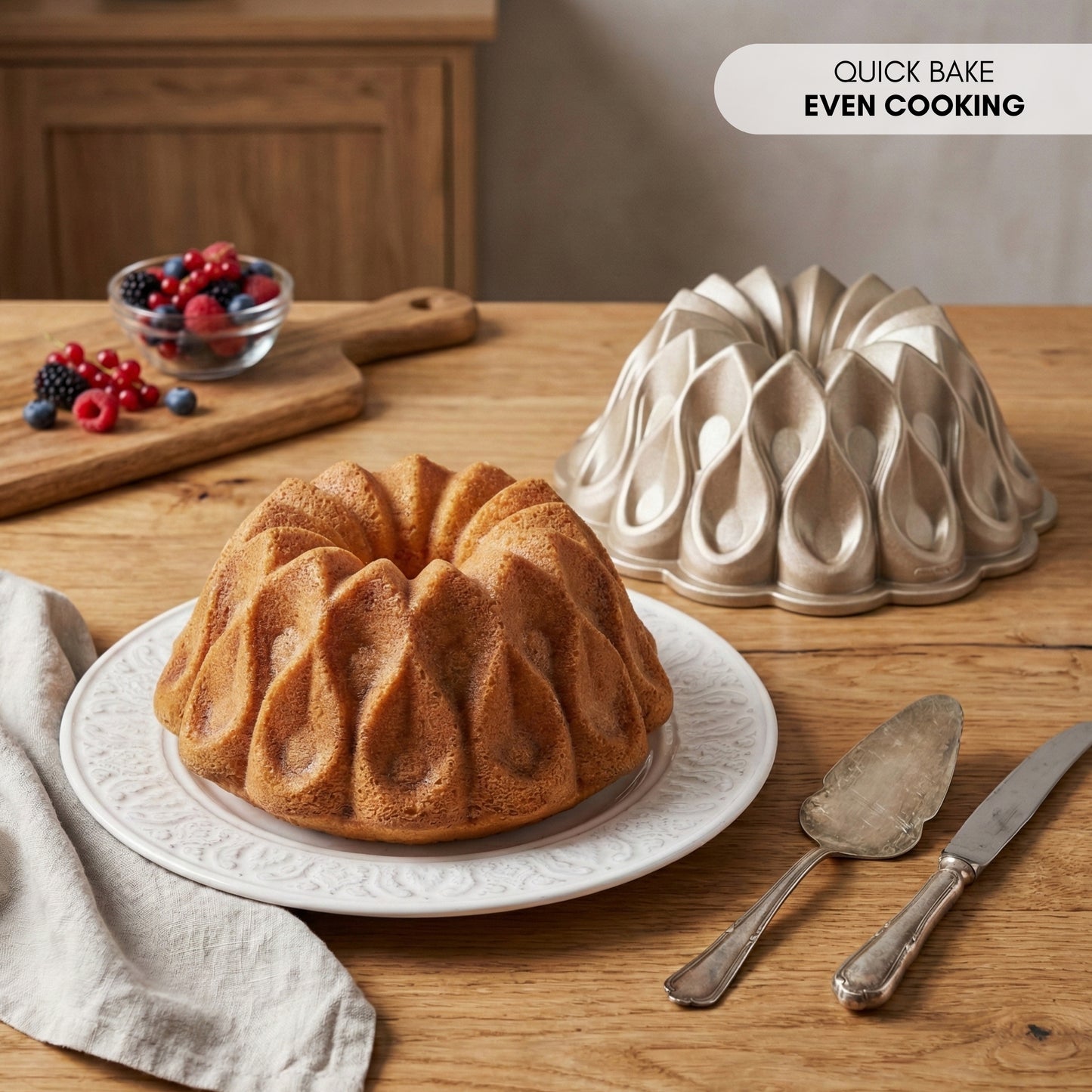 Molde para Bizcochos BLAZE con Doble Capa Antiadherente Ø25cm, 2.5 L