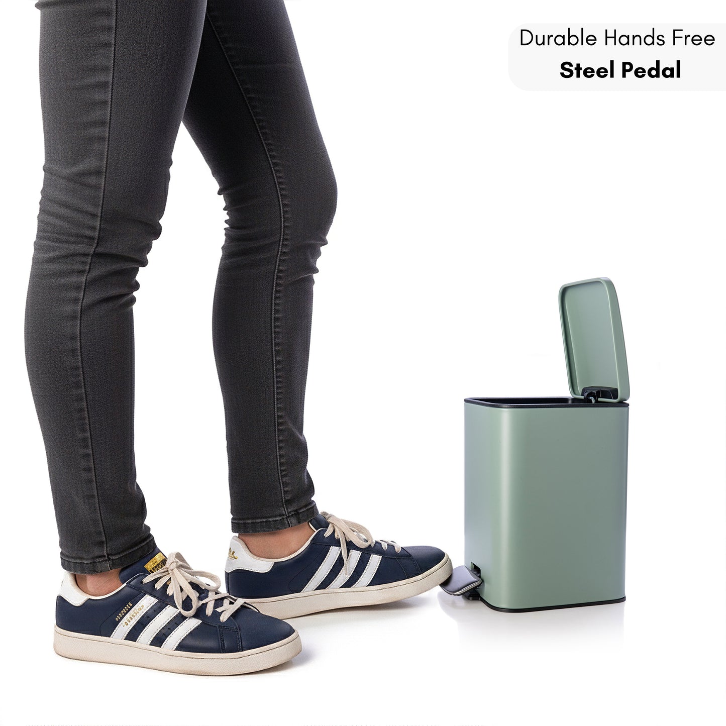 Papelera de Baño con Pedal y Soft-Close Color Sage Green