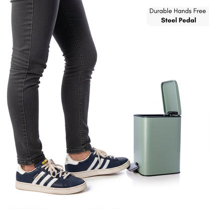 Papelera de Baño con Pedal y Soft-Close Color Sage Green