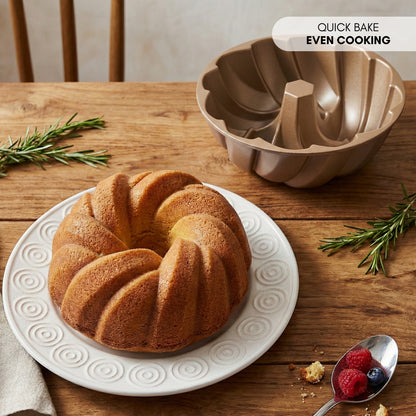 Molde para Bizcochos PLAIT con Doble Capa Antiadherente Ø25 cm, 2.5 litros