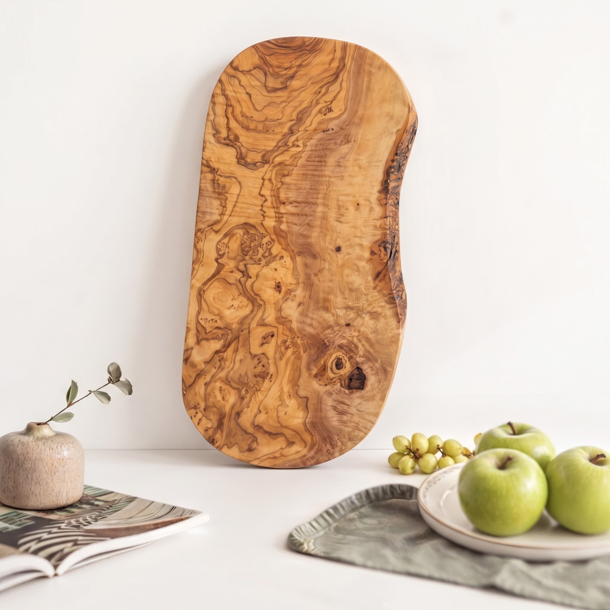 Planche en bois d'olivier naturel ATENAS 43 x 21 cm