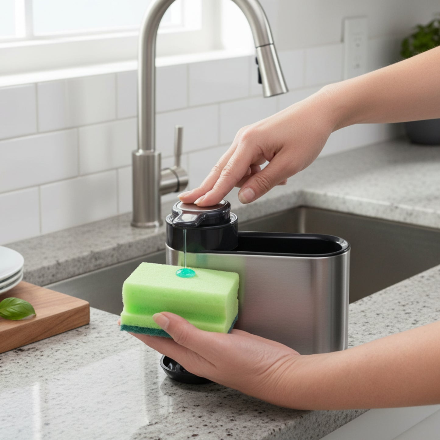 Dishwashing Soap Dispenser for the Kitchen