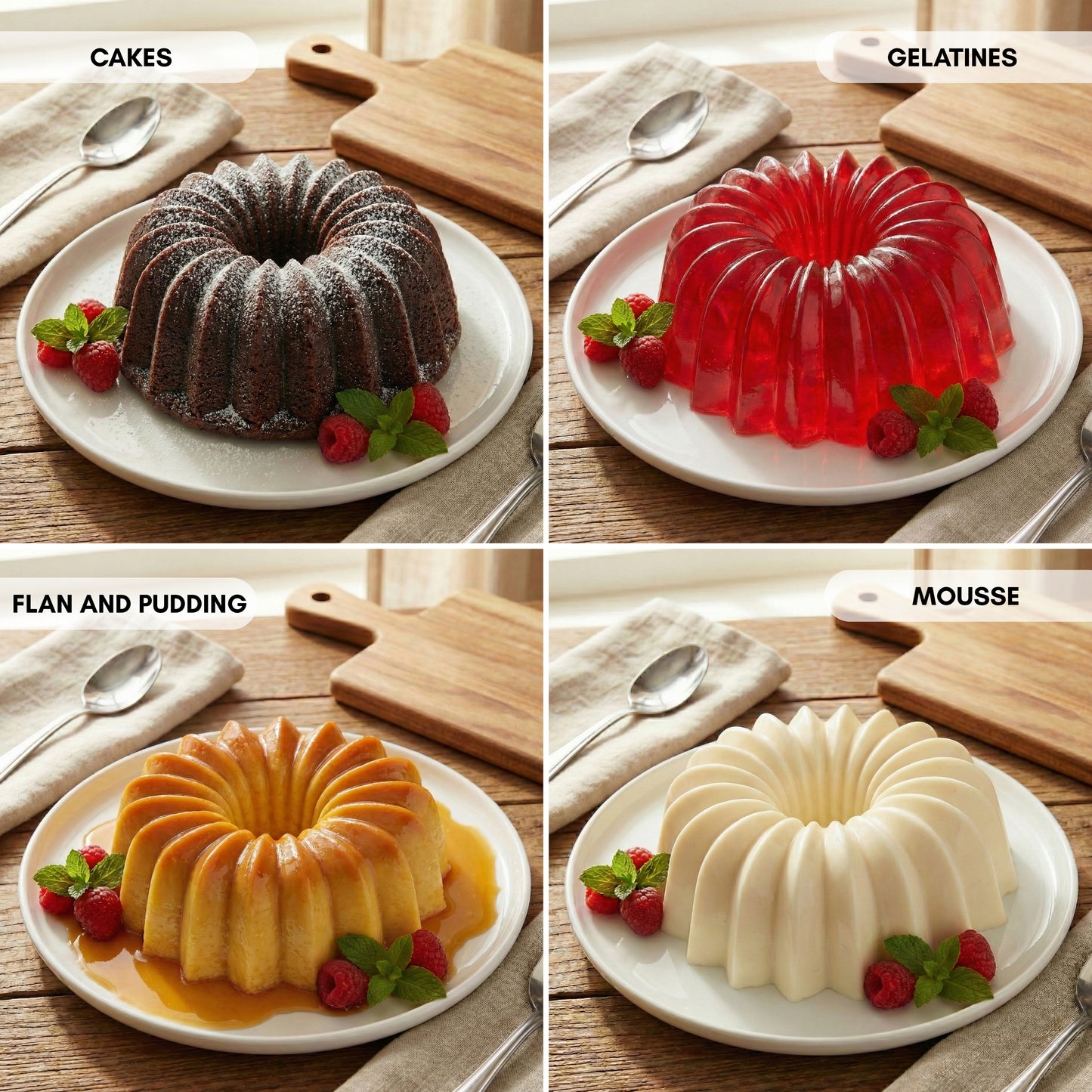 NEW ARRIVAL GLEAM Cake & Tart Mold, cast aluminum with double non-stick coating, long-lasting, even baking, Ø24 cm, 2.5 L