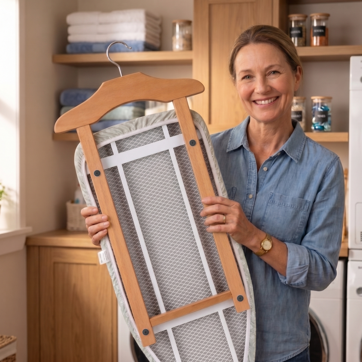 85 × 32 cm: a shirt fits open
