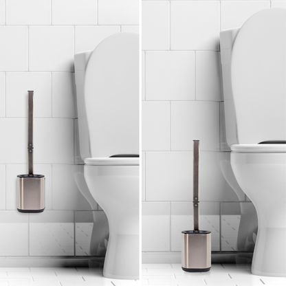 Escobilla de Baño en Acero Inoxidable y Silicona Pack de 2 Unidades