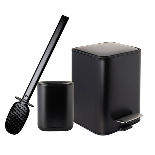Piaçaba + Balde do lixo (Onyx Black)