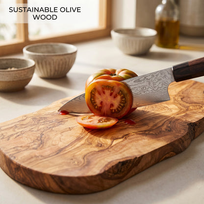 Tabla en Madera de Olivo Natural ATENAS 43×21 cm