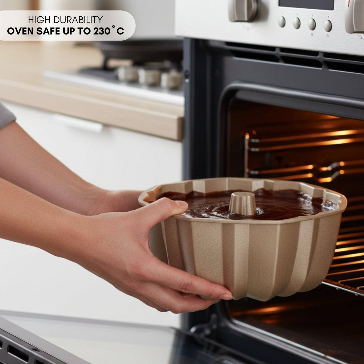Molde para Bizcochos FLOW con Doble Capa Antiadherente Ø24 cm, 2.5 L
