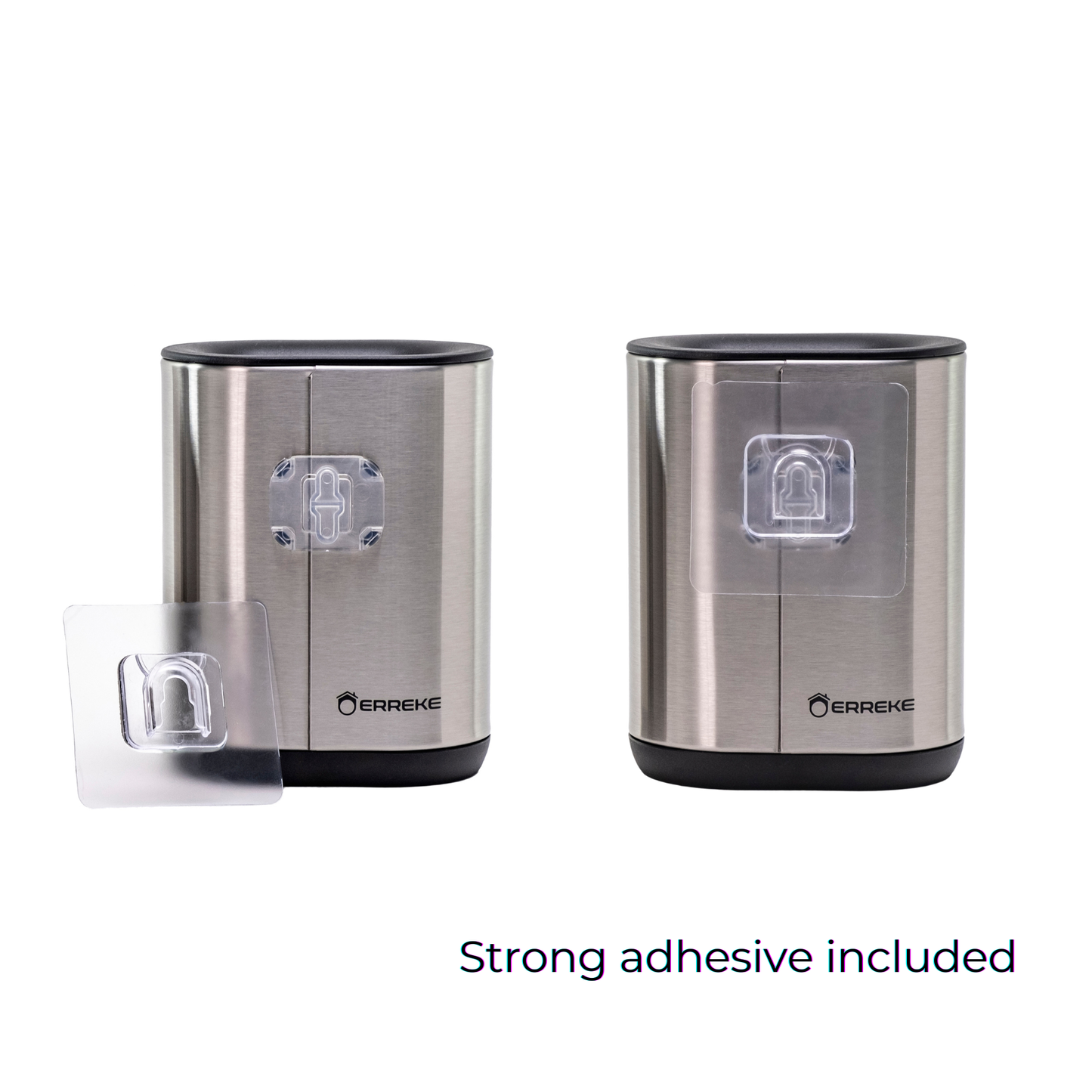 Escobilla de Baño en Acero Inoxidable y Silicona Pack de 2 Unidades