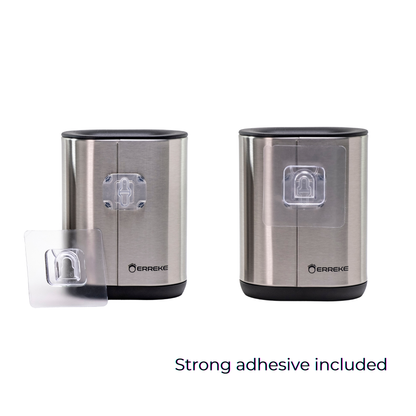 Escobilla de Baño en Acero Inoxidable y Silicona Pack de 2 Unidades
