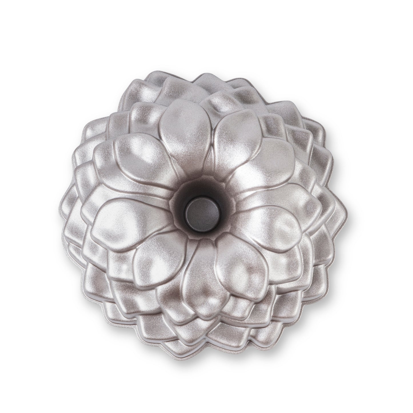 Molde BLOOM, bizcocho y tarta para horno, doble capa antiadherente, aluminio fundido de larga vida, Cocción Uniforme, Color Oro Rosa, diámetro 24cm, alto 10 cm, 2.5 litros.