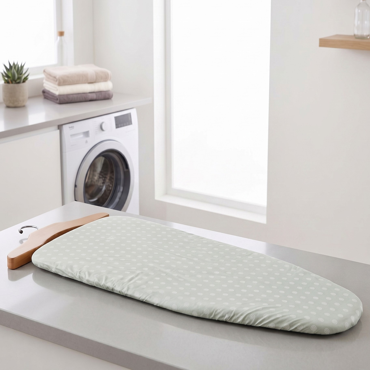 NEW ARRIVAL Vertical or Horizontal Ironing Board 2-in-1 in Beech Wood