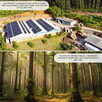 NEW ARRIVAL Tabla de Cortar SIDNEY Plus en Madera de Teca End Grain, con patas antideslizantes y ranura para jugos, 58×38×3.8 cm