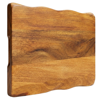 Tabla en Madera de Acacia Natural Borde Vivo (Live Edge) 40x30x2.5 cm BOMBAY