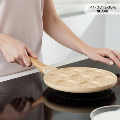 Pfannkuchenpfanne mit Tier-Design in Beige