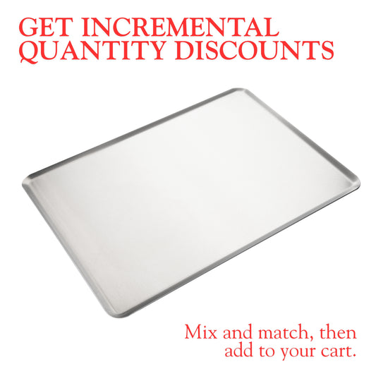 NEW ARRIVAL Bandeja Lisa para Hornear, acero resistente, apta para horno, 45.7×30 cm (grosor 2 mm)