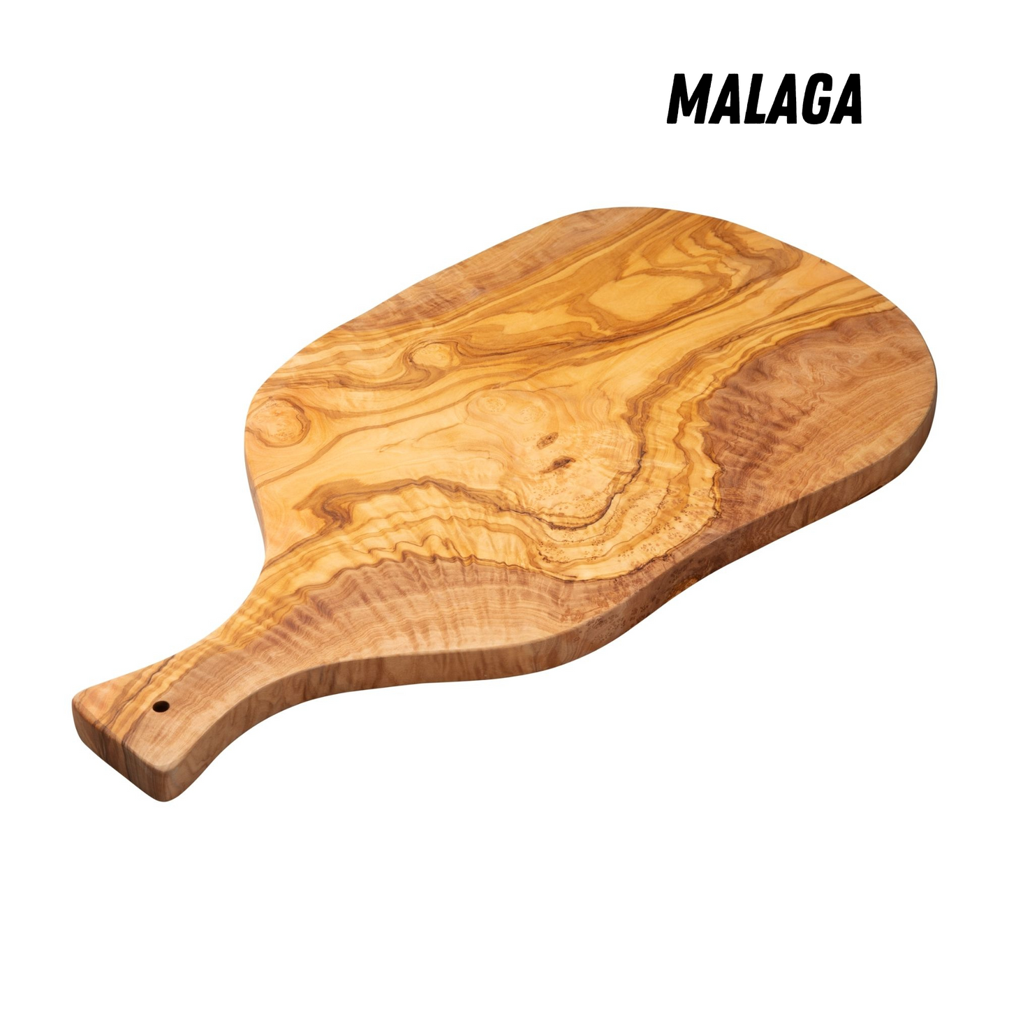 Tafel van kort en serveer op Madeira Olivo Mediterráneo MALAGA, 100% ambachtelijk, met mango, Embutidos, vlees, Barbacoa, Queso, pan (bij benadering 53 x 27 x 2 cm)