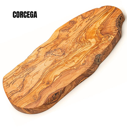 Tabla de Cortar y Servir en Madera de Olivo Natural CORCEGA 39x18 cm